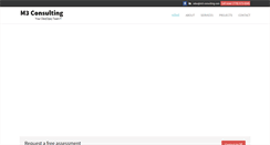 Desktop Screenshot of m3consulting.com