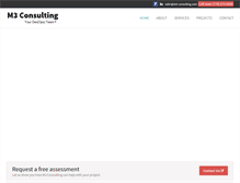 Tablet Screenshot of m3consulting.com
